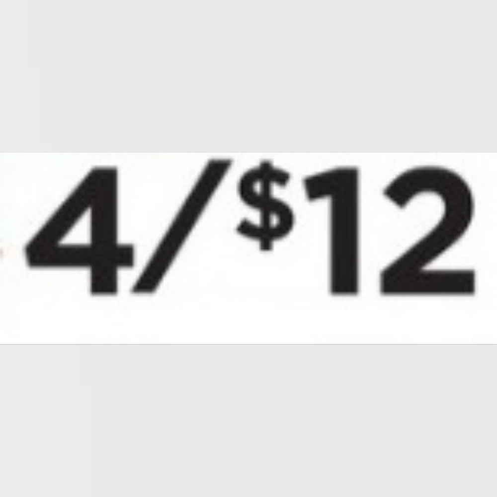 💥 4 for $12